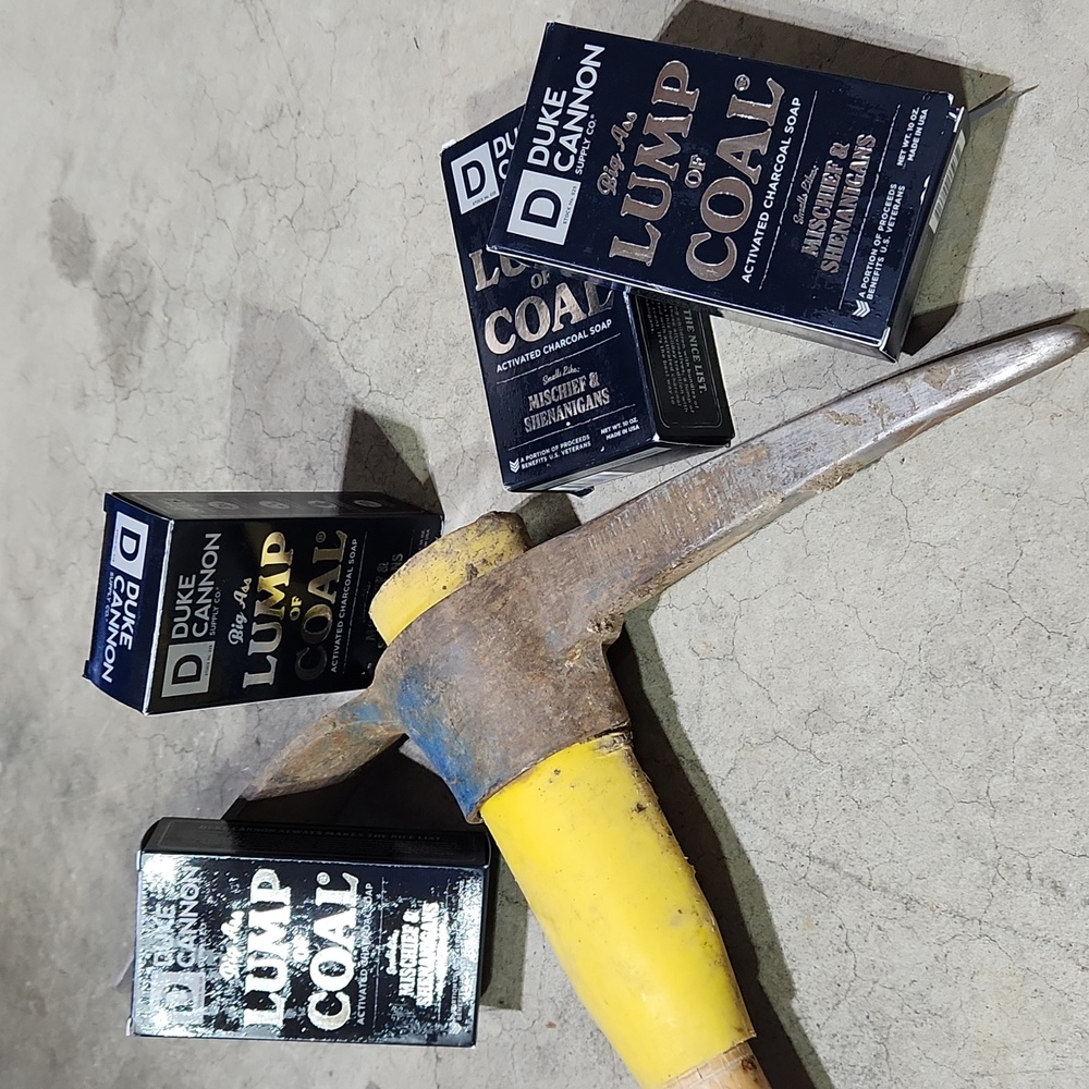 4 Duke Cannon charcoal soaps